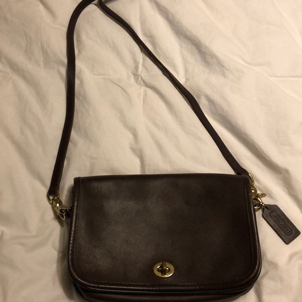 Coach leather clutch!